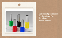 Pre-insulated pin terminal, secure crimp
