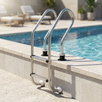 Pool Ladder with 2 Steps Anti-Slip Stainless Steel Pool Ladder Rust Resistant