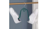Hanging Shoe Hook, Metal Shoe Rack, Windproof Balcony Dryer for Indoor Outdoor