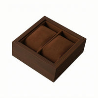 Wooden Watch Box Wood-Grain Watch Display Box Open-Top