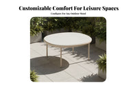 Waterproof 4-Piece Sofa Conversation Set Sun-Resistant Outdoor Furniture All-Weather Patio Seating Thick paddings for Homeowners, Hotel Managers, Families, Sunroom, rearyard, pool area, Deck