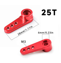 RC 模型车 船模 航模 铝合金 伺服舵机臂 舵机摆臂 25T 三孔位M3