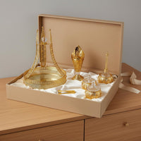 5 Pieces Arabian Incense Burner Scent Dish Collection Set Luxury Gilded Scent Dish Collection Set Metal Decorative Home Ornament for Living Room