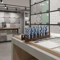 Acrylic Tile Display Stand Large Capacity Stone Sample Organizer for Contractors