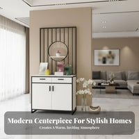 Light Luxury design Shoe Cabinet with Partition Screen Multi-Functional Design unobstructedstanding Divider Cabinet Modern Aesthetic Entryway Organizer Space-Saving for Apartment Dwellers, Homeowners, Foyer, Hallway, Open-Plan Spaces, Living Room
