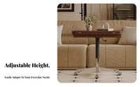 Adjustable C-Shaped Table Mobile Design Household Furniture Space-Saving Midcentury-Centuryperiod Design for Living Room