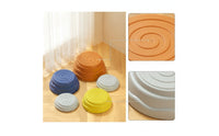 5 Pieces Balance Stepping Stones Colorful Stepping Stones with Anti-Slip Pads Sensory Toy Low-Height Play Set Stackable