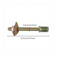 Four-in-single Connector, 8mm Furniture Assembly Fastener, Metal Bed Frame Hardware, Quick Installation for Tables, Cabinets, Headboards