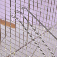 Bird Cage Cleaner with Metal Fork, Long Handle for Bird Feces Removal, Parrot Cleaning Tool for Avian Hygiene and Cage Maintenance