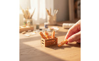 Realistic Miniature Kitchen Decoration Tiny Dollhouse Kitchen Prop Sturdy Fun for Hobbyists