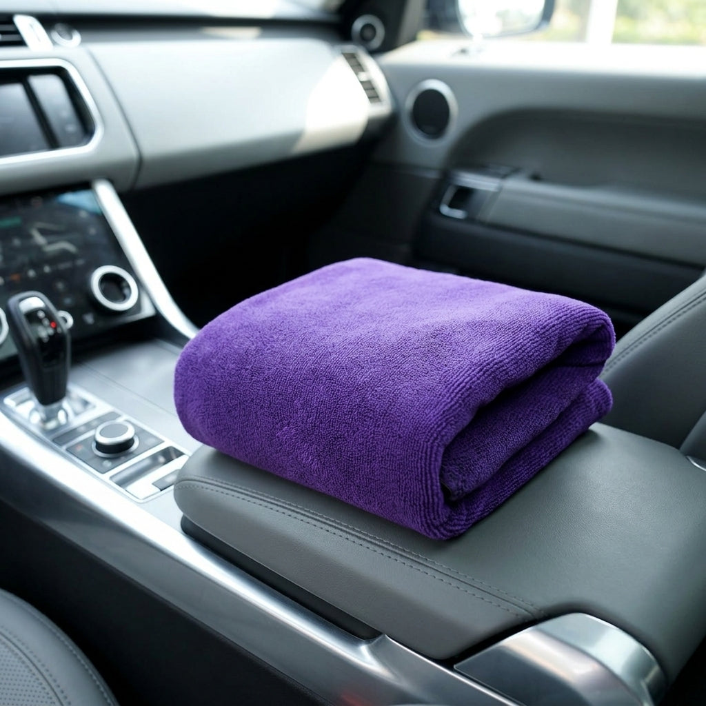 Super Thick 420 GSM Microfibre Cloth, Highly Absorbent Towel for Car Detailing and Glass Surfaces