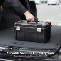 Multi-Layer Tool Container Heavy-Duty 3-Tier Cantilever Tray Case Large Capacity