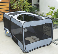 宠物帐篷方形屋折叠猫房产房幼犬狗房猫怀孕双房连通春待产房车载