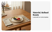 Woven Placemat Reinforced Border Place Mat Natural Fiber
