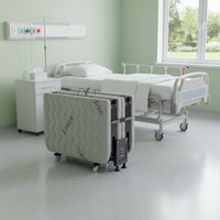 Single Folding Bed Installation Folding Cot with Mattress Space-Saving Portable Camp Bed for Office, Camping, Hospital