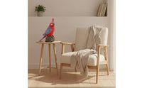 Decorative Cockatoo Figurine Realistic Cockatoo Statue Painted Bird Ornament Intricate for Desk, Shelf