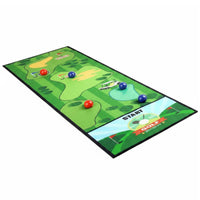 Parent-Child Interaction Portable Soccer Game Mat Family Fun Tabletop Bowling Game Set Easy Setup Combination Shuffleboard Curling Board for Children, Indoor, Party