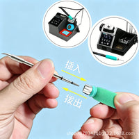 通用JBC焊台T245手柄尖头扁头刀头一体式焊咀发热芯C245烙铁头