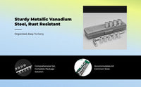 Hex wrench set for auto repairs.