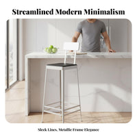 Round Pub Table with Backrest Stools factory-inspired aesthetic for Balcony, Dining Room