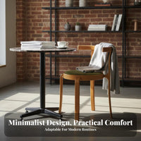 Woven Backrest Chair Nordic Design Indoor Furniture Stackable Space-Saving for Homeowners, Renters