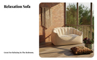 Highrear Beanless Chair Soft Fabric Cover Ergonomic Foam Lounger Fullphysique Support No Assembly Required for Students