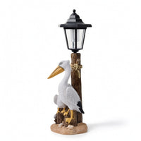 Solar Lantern with Bird Base Delightful Bird Figurine Light Warm for Yard