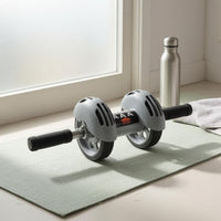 200 Kg Load Automatic Rebound Ab Wheel Foam Grip Rebound Ab Wheel 46 Cm Size Stable Design