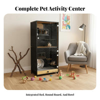 Chinchilla Villa With Cooling System Indoor Pet Enclosure additionalLarge Space Ventilated Pegboard for Home