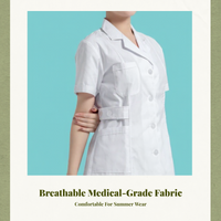 Women's Nurse Uniform, Short Sleeve, Breathable, Lightweight