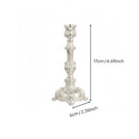 European Style Metal Candlestick Romantic Retro Candle Stand Sturdy Alloy Construction House Decoration for Mantelpiece