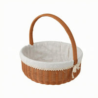 Lined Picnic Basket Lightweight Lined Wicker Basket Sturdy