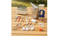 AllAll-Inclusive Beekeeping Tool Kit with Carry Tote Portable Beekeeping Tool Kit Easy to Use Organizer Tote Multi-Pocket for Beekeepers, Hobbyists, Apiary, Backyard