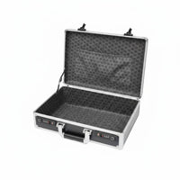 Combination Lock Case Keyless Security Aluminum Briefcase Metal Frame for Office