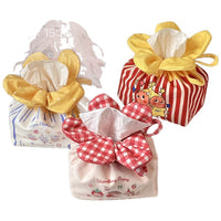 Cute 3D Bow Tissue Box Cover, Floral Print, Tabletop