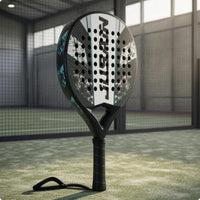 Carbon Fiber Padel Racket Wrist Strap Perforated Padel Racket Printed Graphics