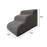 Pet Stair Ramp Stable Cat Ramp with Washable Cover Sturdy for Sofa, Bedroom