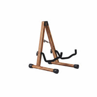 Foldable Wooden Floor Guitar Rack Portable Folding Guitar Stand Stable Violin Floor Stand Non-Slip Padding for Home, Music Room, Studio