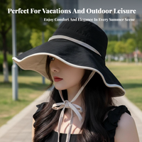 Wide Brim Pail Hat UPF 50+ Lightweight Foldable for Outdoor