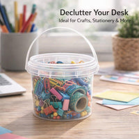 Bucket Lid Carry Handle Storage Container, Transparent Storage Bucket Lid, Handle Storage Unit Conta - Image 5
