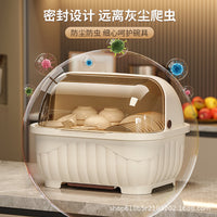 Kitchen Cabinet Cream Style Dustproof Bowl and Dish Storage Rack for Students Dormitory Renters Tableware Bowl Chopstick Draining Rack