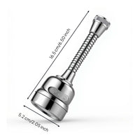 Faucet Extender, 360° Rotating Kitchen Sink Aerator, water-resistant Water-Saving Extension, Universal Tap Attachment, 3 Modes, Booster Strainer