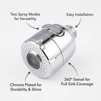 Kitchen Tap Spray Head Replacement, Swivel Kitchen Tap Spray Head, Universal Kitchen Tap Spray Head, 360 Degree Kitchen Tap Spray Head