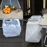 Table Trash Bag Holder Non Slip Hanging Trash Bag Holder Portable for Picnickers, Camping