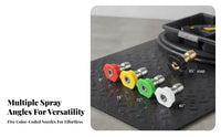 Color Coded 1/4 Inch Quick Connect Nozzle Quick Connect Nozzle Tip Rustproof for Car Washing, Siding Cleaning