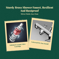 Brass shower faucet, single handle