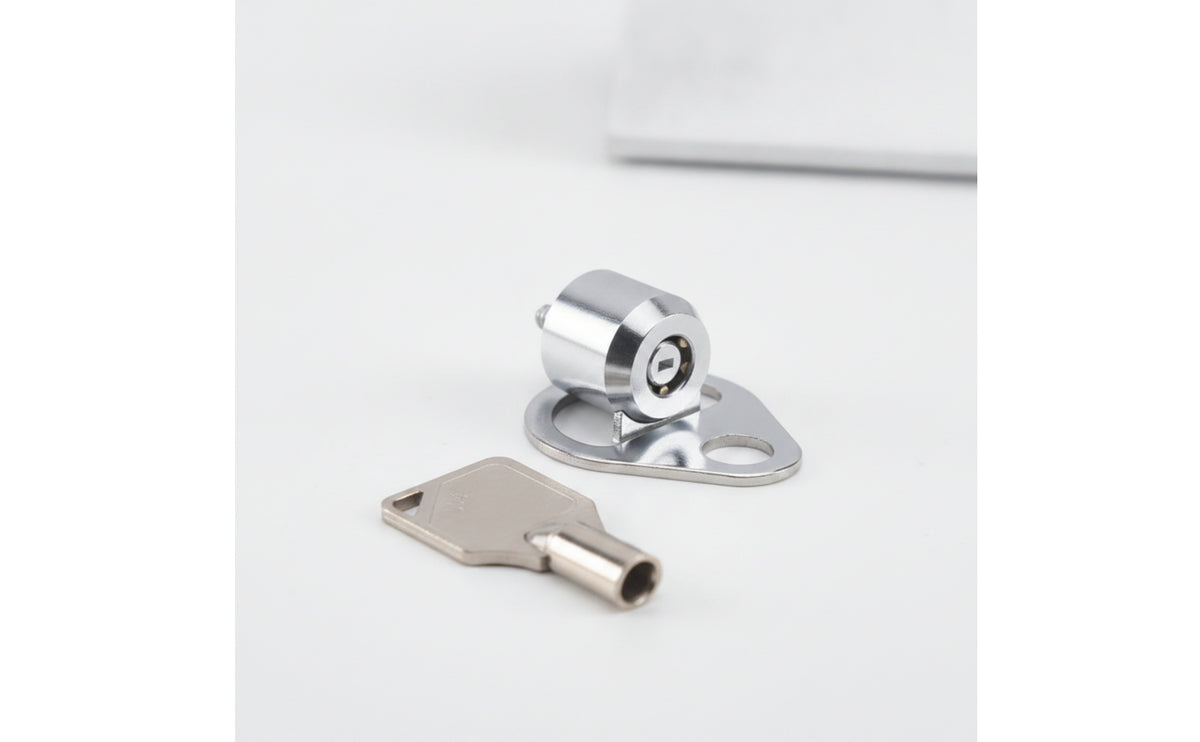 Keyed Computer Case Lock Metal Desktop Computer Lock Heavy-Duty Silver for IT Professionals, System Administrators, Office, Internet Cafe, Server Room