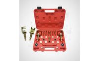 26 Pieces Automotive Air Conditioner Leak Test Set Easy to Use Vehicle Cooling System System Plug Test Kit Portable Case for DIY Enthusiasts