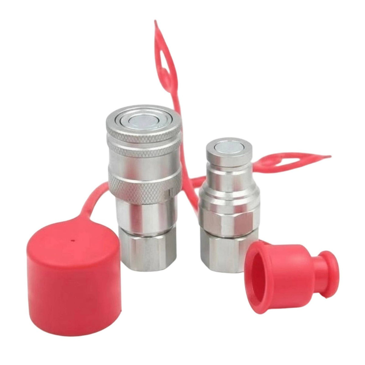 Digger Quick Connector Locking Sleeve Flat Face Hydraulic Coupler Set Easy to Use Heavy Equipment Part