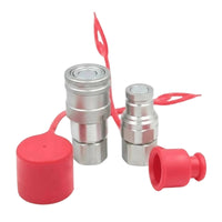 Digger Quick Connector Locking Sleeve Flat Face Hydraulic Coupler Set Easy to Use Heavy Equipment Part